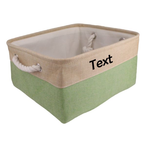 Custom Pet Storage Basket with Personalized Message, Multifunctional And Snack Organizer for Cats And Dogs, Pet Supplies And Clothing Storage, Without Battery