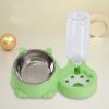 [Pet Rice Bowl] (Customized) Personalized, 1pc, Pet Rice Bowl, Cat Bowl, Dog Basin, Anti-Knock, Oblique Neck Protection, Automatic Drinking Water, Suitable for Other Small And Medium-Sized Pets Such As Cats And Dogs, Without Battery