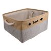 Custom Pet Storage Basket with Personalized Message, Multifunctional And Snack Organizer for Cats And Dogs, Pet Supplies And Clothing Storage, Without Battery