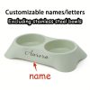 Customized Personalized Dual-Use Pet Bowl for Eating and Drinking, Neck-Protecting Feeding Dish Suitable for Cats, Dogs, and Other Pets