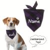 [Customized]Custom Plaid Dog Scarf Bandana Personalized Name Dog Pet Bib Collar Lovely Gift for Small Medium Large Dog Neckerchief