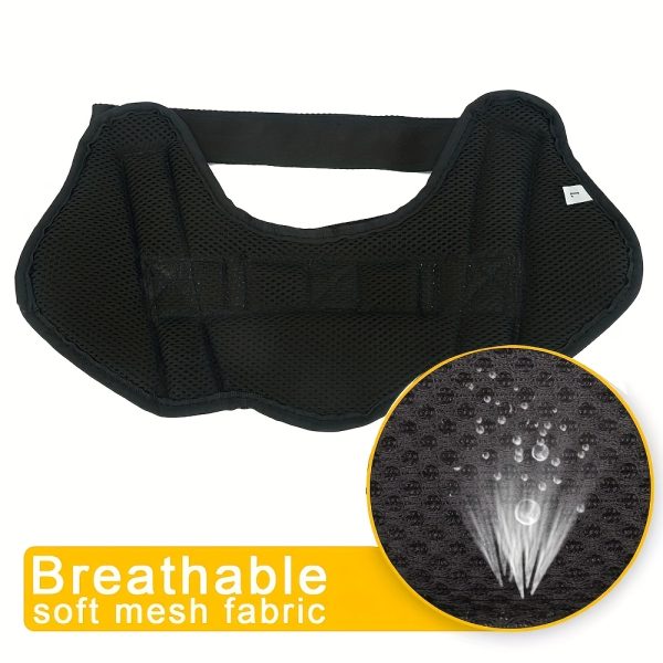 product-fancy-b1186283-9559-4c0b-aa2b-b4247575f79f Customizable Reflective Dog Harness - Anti-Escape, Adjustable Pet Chest Vest with Personalized Name & Phone Number Patch, Durable Polyester, Striped Design, Hand-Wash Only, Harness for Dogs