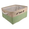 Custom Pet Storage Basket with Personalized Message, Multifunctional And Snack Organizer for Cats And Dogs, Pet Supplies And Clothing Storage, Without Battery