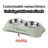 Customized Personalized Dual-Use Pet Bowl for Eating and Drinking, Neck-Protecting Feeding Dish Suitable for Cats, Dogs, and Other Pets