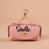 Personalized Dog Poop Bag Holder, Custom Name Dog Waste Bag Holder, Leather Poop Bag Dispenser, Engraved Dog Poop Bag, Custom Dog Mom Gifts
