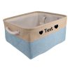 Custom Pet Storage Basket with Personalized Message, Multifunctional And Snack Organizer for Cats And Dogs, Pet Supplies And Clothing Storage, Without Battery