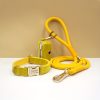 product-fancy-c872d243-960e-4c41-aa96-56750e4129cf Customizable Soft and Comfortable Velvet Pet Dog Collar with High-Tensile Zinc Alloy Hook Buckle, Hand-Woven Round Rope Waste Bag Set. Free Laser Engraving of Pet Dog's Name and Owner's Phone Number. Dog Birthday Gift, Wedding Gift, Christmas Gift