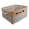 Custom Pet Storage Basket with Personalized Message, Multifunctional And Snack Organizer for Cats And Dogs, Pet Supplies And Clothing Storage, Without Battery