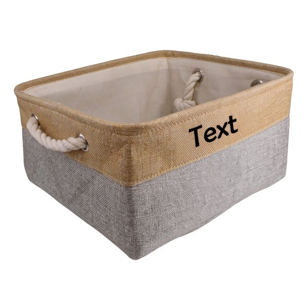 Custom Pet Storage Basket with Personalized Message, Multifunctional And Snack Organizer for Cats And Dogs, Pet Supplies And Clothing Storage, Without Battery