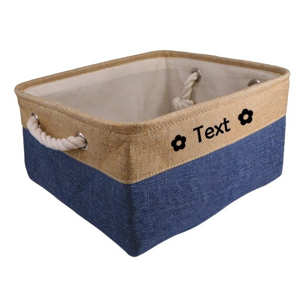 Custom Pet Storage Basket with Personalized Message, Multifunctional And Snack Organizer for Cats And Dogs, Pet Supplies And Clothing Storage, Without Battery