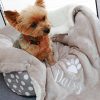 product-fancy-d6e9dc08-b5d7-45f0-9fca-86ad0c4f5bf0 Dog Blanket - Cat Blanket- Personalised Dog Blanket - Puppy Blanket - Paw Print Blanket - Super Soft Pet Blanket - Embroidered Blanket