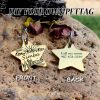 [Custom Edition] ENGRAVNOVE Exclusive Custom Double-Sided Deep-Engraved Small Dog Accessory Pet Tag, Dog Name Tag, Cat Name Tag, with the Design Theme "A Small Boat on the Lake Drifting with the Wind, Ripples Hidden in Autumn". Stainless Steel Cat