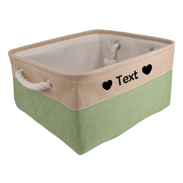 Custom Pet Storage Basket with Personalized Message, Multifunctional And Snack Organizer for Cats And Dogs, Pet Supplies And Clothing Storage, Without Battery