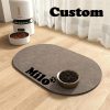 Personalized Custom Dog and Cat Food Mats, Customizable with Your Pet's Name, Non-slip and Leak-proof, Suitable for Food and Water Dog Mats, Custom Cat Floor Mats, Pet Placemats, an Ideal Gift for Pet Owners