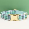 product-fancy-e7dba464-c734-49f4-9856-f03ce97680cb XINXIPETS Customized Plaid Dog Collar - Adjustable Metal Buckle, Personalized Name & Phone Engraving, Durable Polyester, Multi-Color Options for All Dog Sizes, Anti-Loss Safety Design, Dog Collar Personalized, Goldtoned Metal