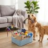 Custom Pet Storage Basket with Personalized Message, Multifunctional And Snack Organizer for Cats And Dogs, Pet Supplies And Clothing Storage, Without Battery
