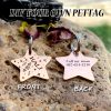 [Custom Edition] ENGRAVNOVE Exclusive Custom Double-Sided Deep-Engraved Small Dog Accessory Pet Tag, Dog Name Tag, Cat Name Tag, with the Design Theme "A Small Boat on the Lake Drifting with the Wind, Ripples Hidden in Autumn". Stainless Steel Cat