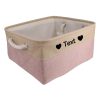 Custom Pet Storage Basket with Personalized Message, Multifunctional And Snack Organizer for Cats And Dogs, Pet Supplies And Clothing Storage, Without Battery