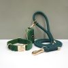 product-fancy-facb73a5-be85-4553-8b6d-cdc839c27bd9 Customizable Soft and Comfortable Velvet Pet Dog Collar with High-Tensile Zinc Alloy Hook Buckle, Hand-Woven Round Rope Waste Bag Set. Free Laser Engraving of Pet Dog's Name and Owner's Phone Number. Dog Birthday Gift, Wedding Gift, Christmas Gift