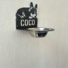product-fancy-fda18f7c-36d9-46bb-ac49-530a897b35d9 1. Customizable stainless steel dog bowl rack - height adjustable, including a 5.51-inch diameter bowl, durable black design, perfect gift for pet enthusiasts, stylish and sturdy pet feeding solution