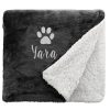 product-fancy-ff5be9ed-7f25-430f-b2f3-81ca00b78045 Dog Blanket - Cat Blanket- Personalised Dog Blanket - Puppy Blanket - Paw Print Blanket - Super Soft Pet Blanket - Embroidered Blanket