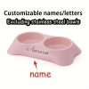 Customized Personalized Dual-Use Pet Bowl for Eating and Drinking, Neck-Protecting Feeding Dish Suitable for Cats, Dogs, and Other Pets