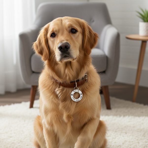 product-fmket-24ff6d0ad9e53a154eec31c292179f55 Personalized Stainless Steel Pet Tag > Customizable with Name, ID, Phone Number, and More