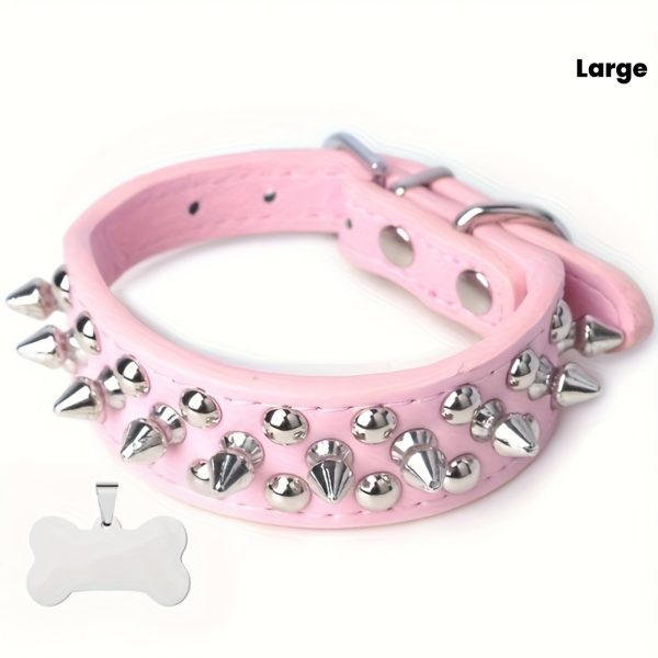 Adjustable Large and Small Dog Collars — Two-In-One Customizable Pet ID and Owner Contact Information