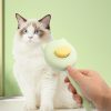 1pc Customizable Name Cat Bathing And Massage Brush - Self-Cleaning Pet Grooming Comb for Shedding, Pink And Green, Soft PP Material, Gentle on Cats, Ideal for Bathing And Hair Removal, Cat Grooming, Perfect Gift Choice