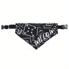 product-open-07d7f7f43eb34445a1f39a37010a81c6-goods Custom Stylish Print Dog Bandana, Personalized Adjustable Dog Collar Pet Saliva Towel Dog Costume Necklace for and Medium Sized Dogs for Stocking Stuffers, Ideal Gift for Pets