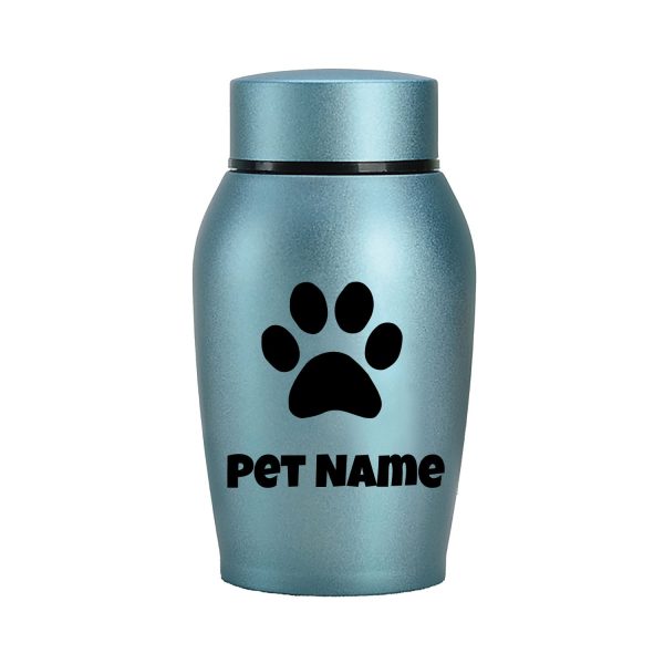 Personalized Pet Urn Thread Design On The Top Dog Urn Stainless Steel Material Cat Urns