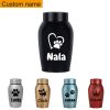 Personalized Pet Urn Thread Design On The Top Dog Urn Stainless Steel Material Cat Urns