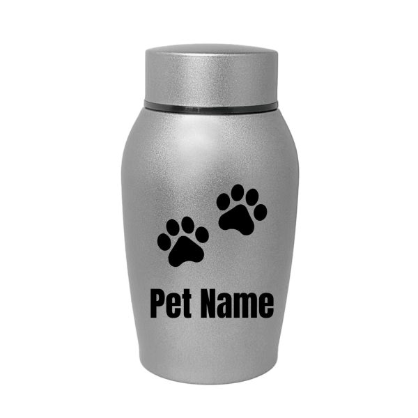 Personalized Pet Urn Thread Design On The Top Dog Urn Stainless Steel Material Cat Urns