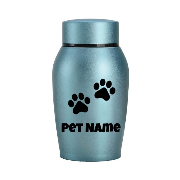 Personalized Pet Urn Thread Design On The Top Dog Urn Stainless Steel Material Cat Urns
