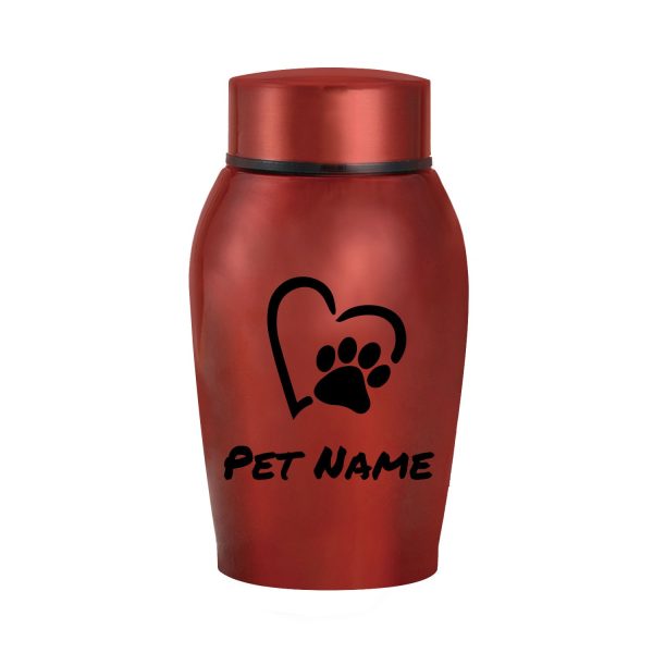 Personalized Pet Urn Thread Design On The Top Dog Urn Stainless Steel Material Cat Urns