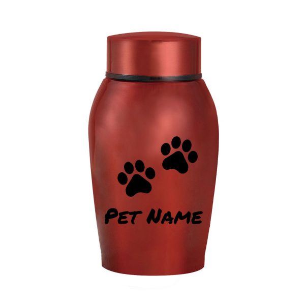 Personalized Pet Urn Thread Design On The Top Dog Urn Stainless Steel Material Cat Urns