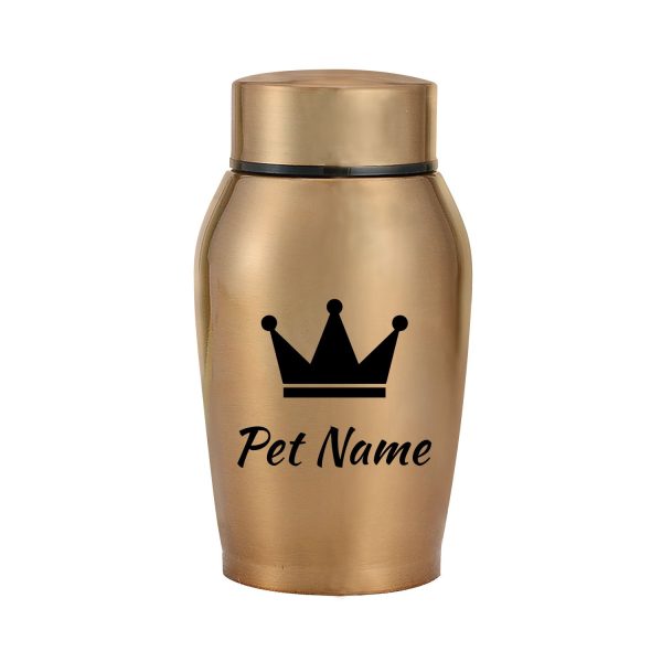Personalized Pet Urn Thread Design On The Top Dog Urn Stainless Steel Material Cat Urns