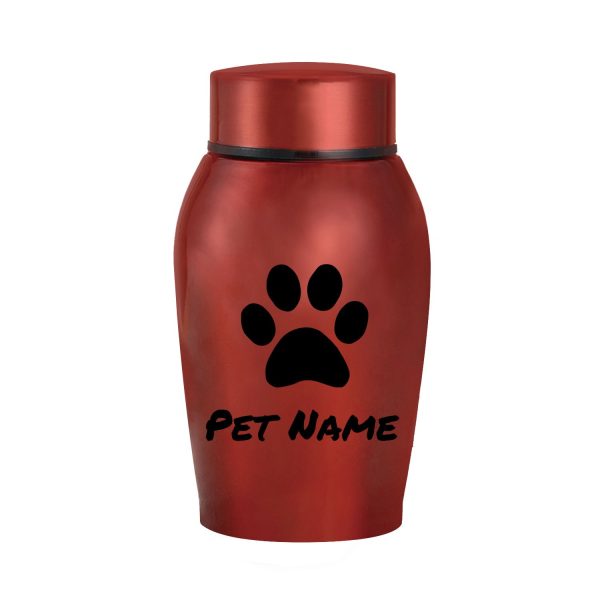 Personalized Pet Urn Thread Design On The Top Dog Urn Stainless Steel Material Cat Urns