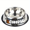 Personalized Anti Slip Stainless Steel Pet Bowl with Custom Name - Perfect for Cats And Dogs, Perfect for Food And Water Supply