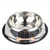 Personalized Anti Slip Stainless Steel Pet Bowl with Custom Name - Perfect for Cats And Dogs, Perfect for Food And Water Supply
