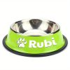 Personalized Anti Slip Stainless Steel Pet Bowl with Custom Name - Perfect for Cats And Dogs, Perfect for Food And Water Supply