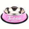 Personalized Anti Slip Stainless Steel Pet Bowl with Custom Name - Perfect for Cats And Dogs, Perfect for Food And Water Supply