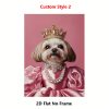 1pc Custom Pet Portrait from Photo - Personalized Royal Style Suitable for Cat & Dog Memorial Canvas Print, Upload Your Own Picture for Home Decor, Birthday Gift, Pet Photo Gift for Dog Cat Owners