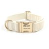 Dog Collar Personalized - with Personalized ID Tag, Customize Pet Name and Owner Information, Comfortable And SmoothTactile Feel, Dog Collars for Medium Dogs, Dog Collars Large Breed, Collar Gift for Dog