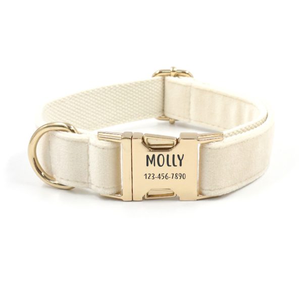 Dog Collar Personalized - with Personalized ID Tag, Customize Pet Name and Owner Information, Comfortable And SmoothTactile Feel, Dog Collars for Medium Dogs, Dog Collars Large Breed, Collar Gift for Dog