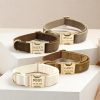 Dog Collar Personalized - with Personalized ID Tag, Customize Pet Name and Owner Information, Comfortable And SmoothTactile Feel, Dog Collars for Medium Dogs, Dog Collars Large Breed, Collar Gift for Dog