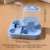 product-open-9bcda106ee6f4e5f9fd233fa0431f258-goods Automatic Gravity-Fed Cat & Dog Feeder and Water Dispenser Combo with Name/Text Personalization - Dual Wet/Dry & Water System, Auto Refill (No Batteries), -Spill, Suitable for Kittens and Puppies