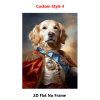 1pc Custom Pet Portrait from Photo - Personalized Royal Style Suitable for Cat & Dog Memorial Canvas Print, Upload Your Own Picture for Home Decor, Birthday Gift, Pet Photo Gift for Dog Cat Owners
